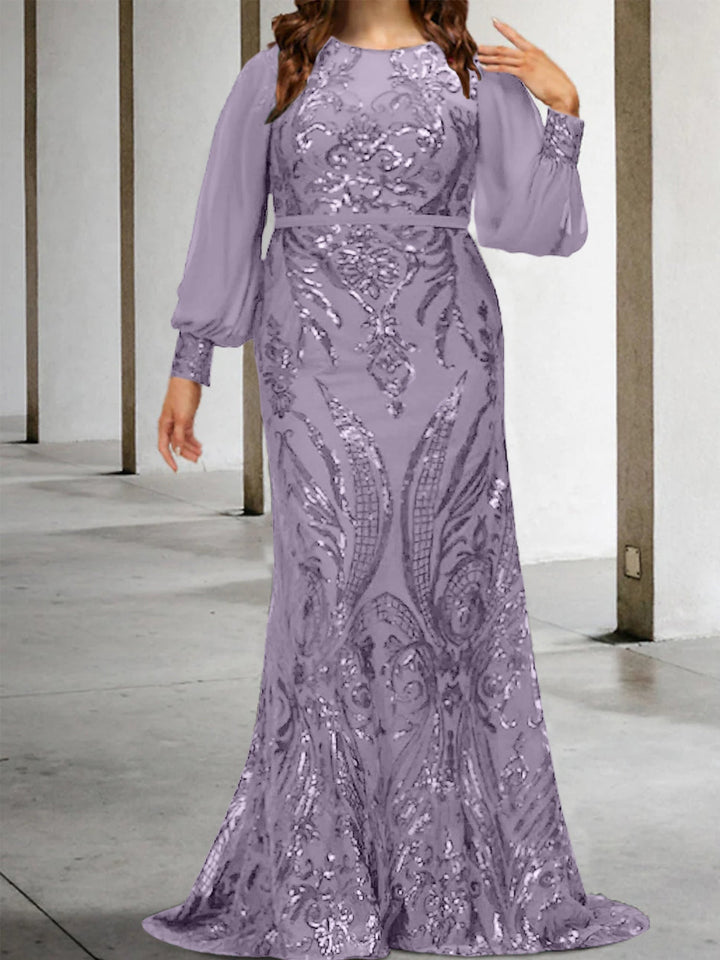 Robes de Mère de la Mariée Fourreau/Colonne avec Paillettes