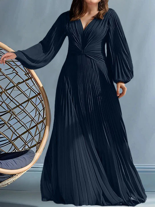 Robes de Mère de la Mariée A-Line/Princess à Col en V avec Fronces