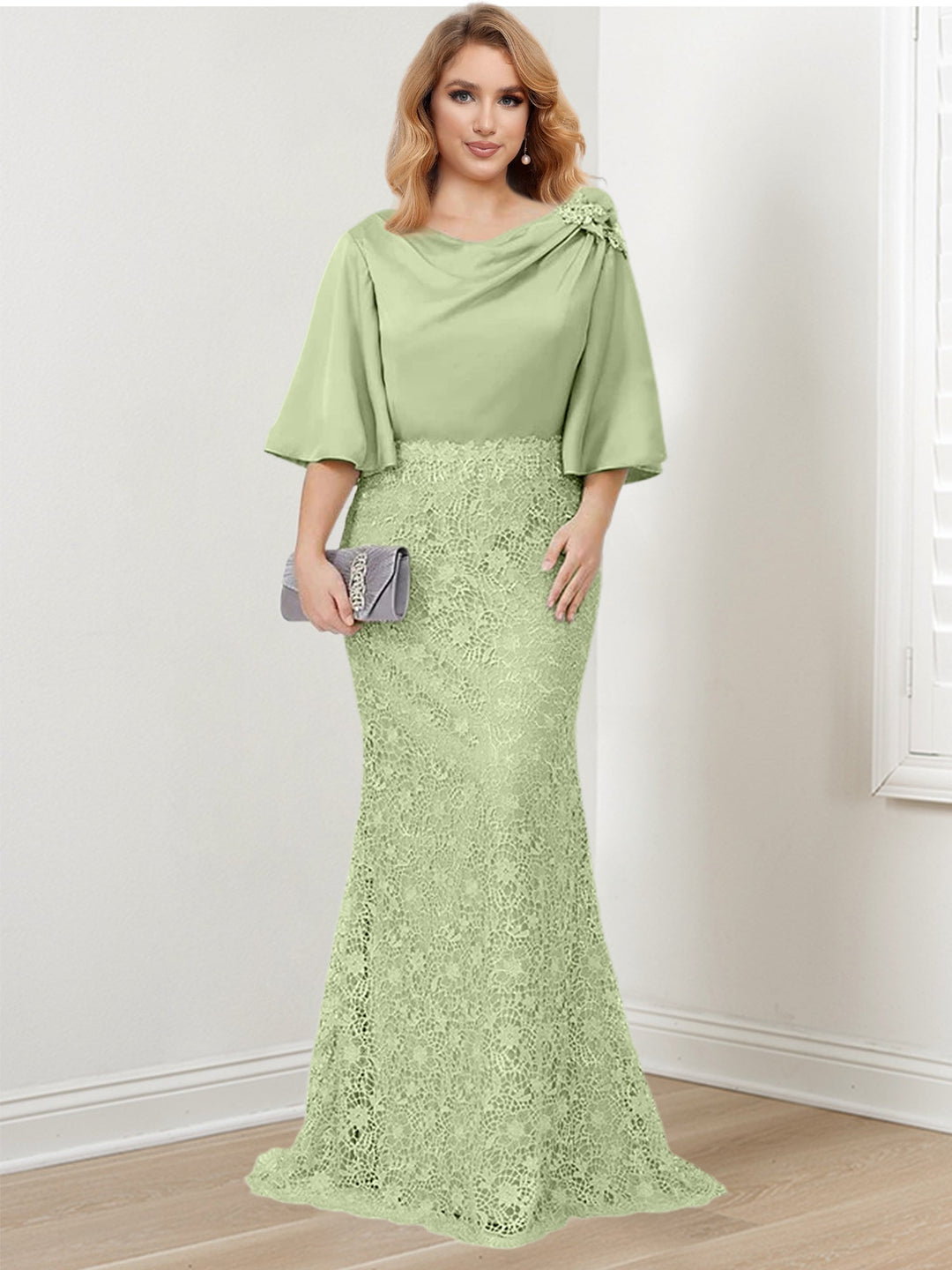 Robes de Mère de la Mariée Trompette/Sirène avec Appliques