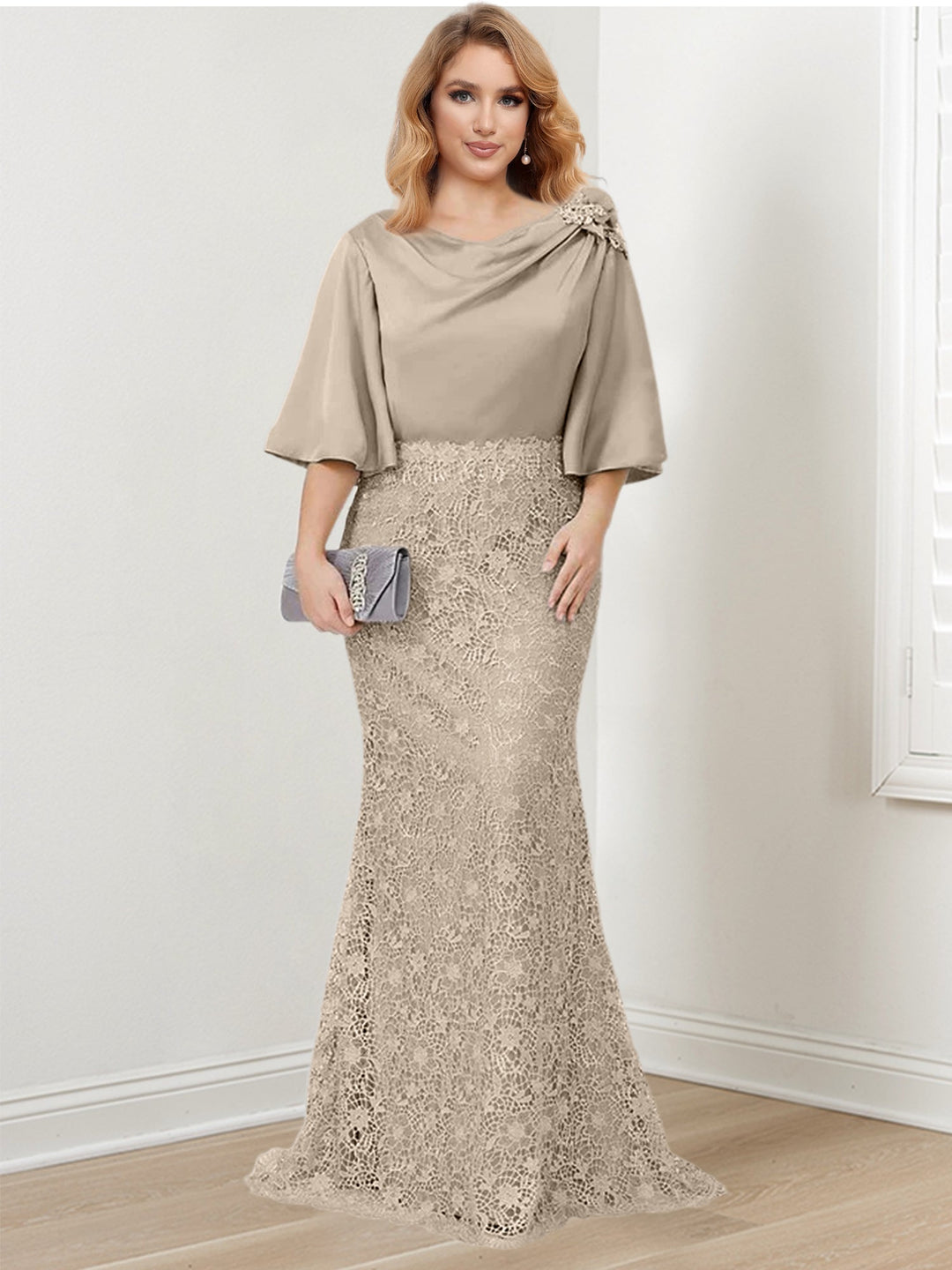 Robes de Mère de la Mariée Trompette/Sirène avec Appliques