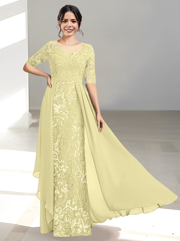 Ligne A/Princesse Scoop La Longueur du Sol Robes Mère de La Mariée