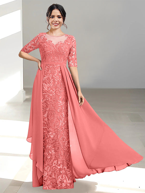 Ligne A/Princesse Scoop La Longueur du Sol Robes Mère de La Mariée