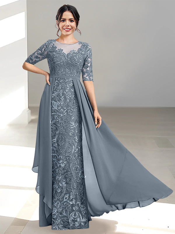 Ligne A/Princesse Scoop La Longueur du Sol Robes Mère de La Mariée