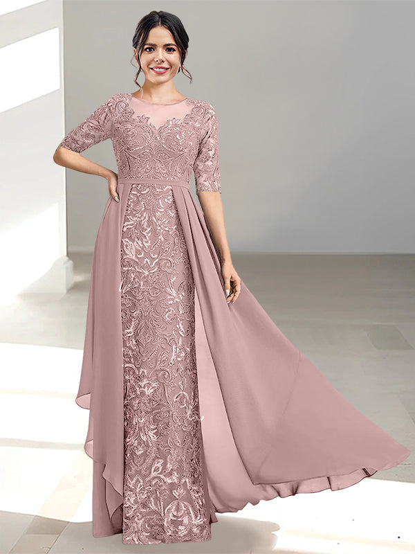 Ligne A/Princesse Scoop La Longueur du Sol Robes Mère de La Mariée