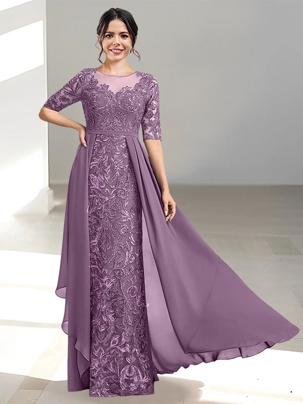 Ligne A/Princesse Scoop La Longueur du Sol Robes Mère de La Mariée