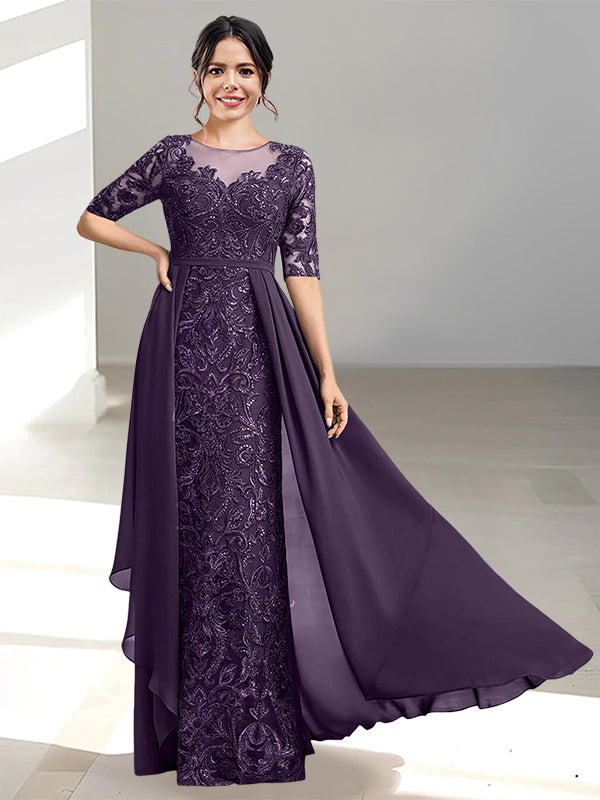 Ligne A/Princesse Scoop La Longueur du Sol Robes Mère de La Mariée