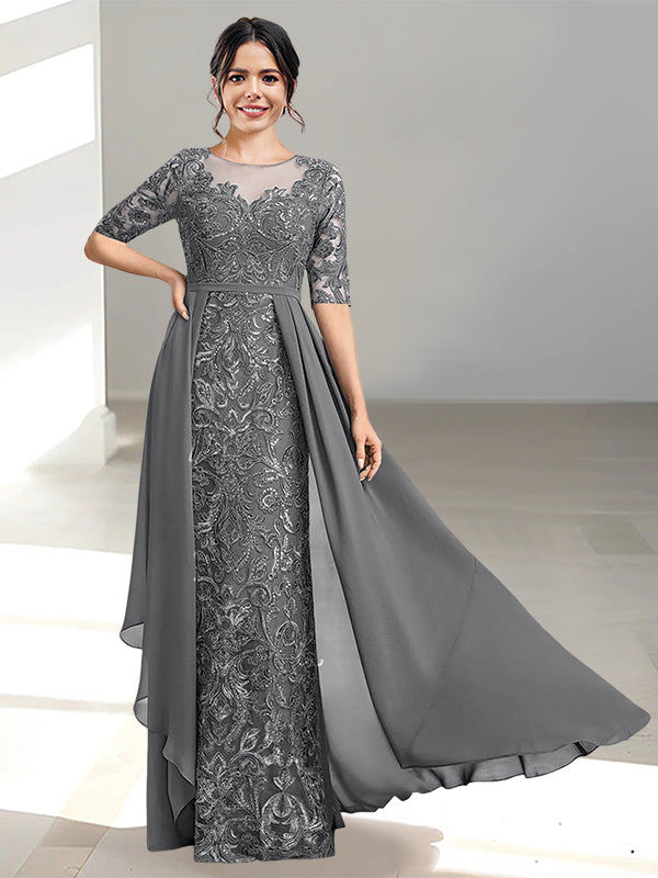 Ligne A/Princesse Scoop La Longueur du Sol Robes Mère de La Mariée