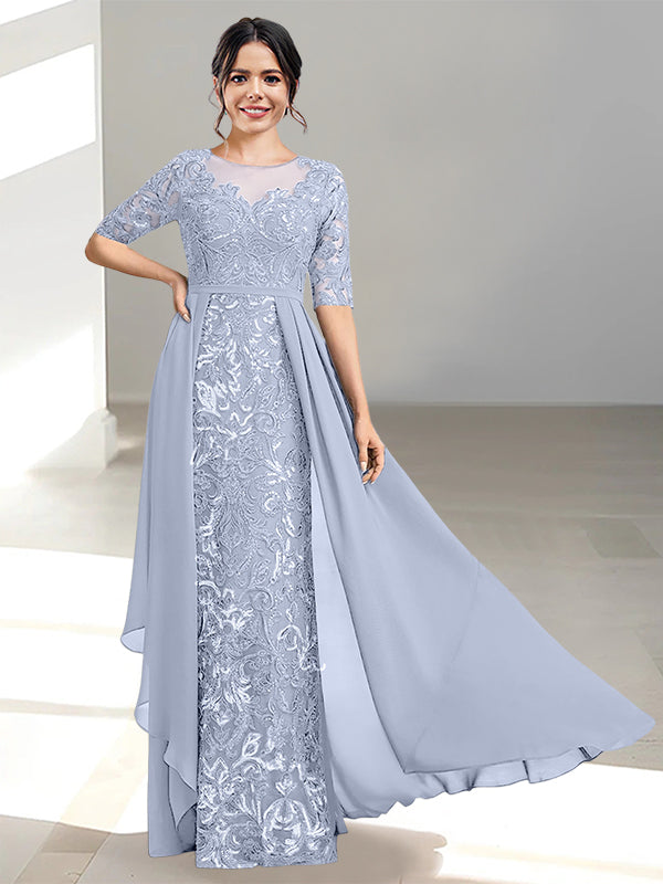Ligne A/Princesse Scoop La Longueur du Sol Robes Mère de La Mariée