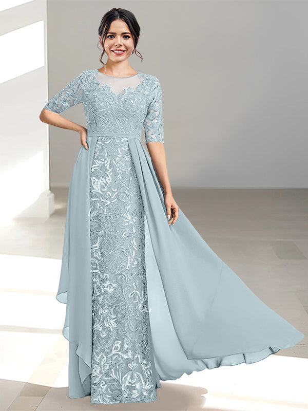 Ligne A/Princesse Scoop La Longueur du Sol Robes Mère de La Mariée