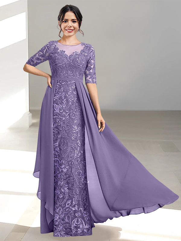 Ligne A/Princesse Scoop La Longueur du Sol Robes Mère de La Mariée