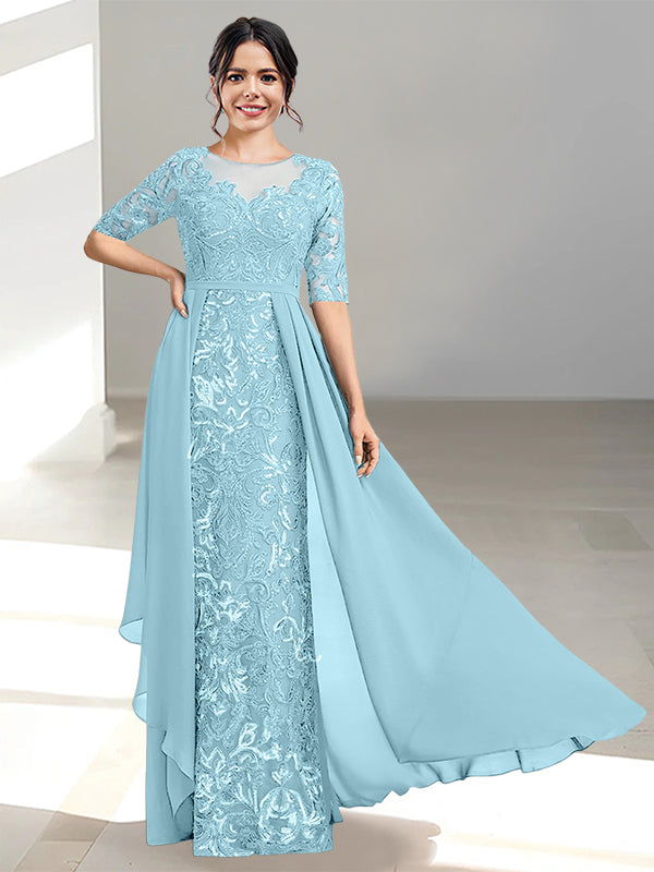 Ligne A/Princesse Scoop La Longueur du Sol Robes Mère de La Mariée