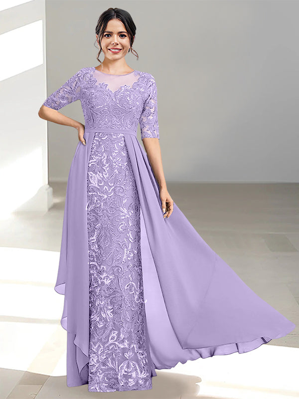 Ligne A/Princesse Scoop La Longueur du Sol Robes Mère de La Mariée