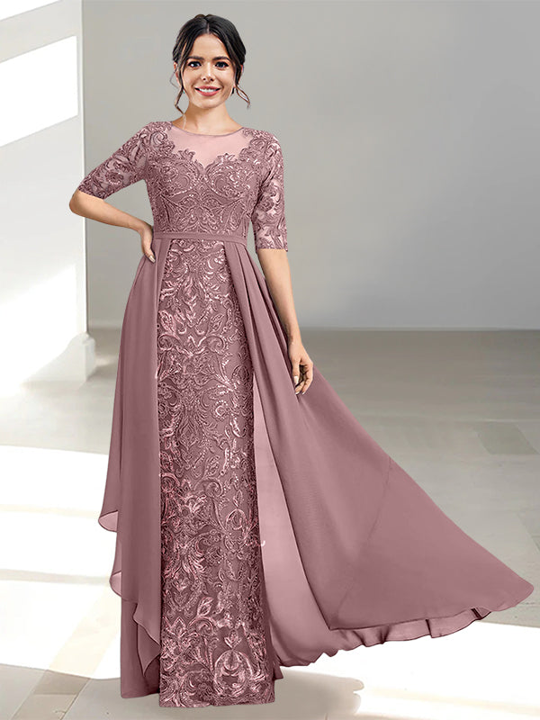 Ligne A/Princesse Scoop La Longueur du Sol Robes Mère de La Mariée