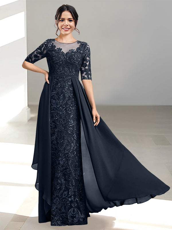 Ligne A/Princesse Scoop La Longueur du Sol Robes Mère de La Mariée