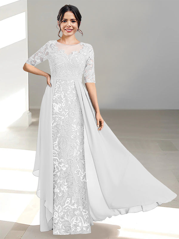 Ligne A/Princesse Scoop La Longueur du Sol Robes Mère de La Mariée