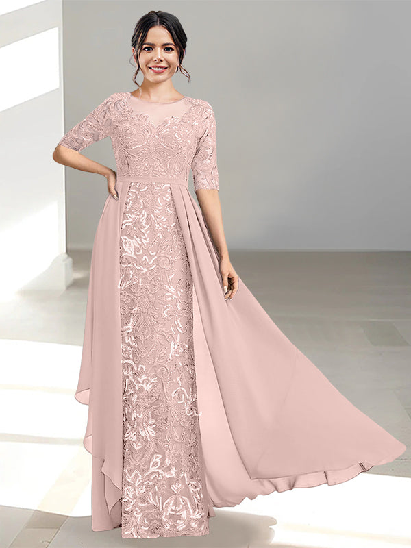 Ligne A/Princesse Scoop La Longueur du Sol Robes Mère de La Mariée