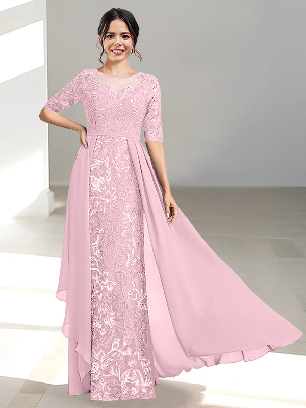 Ligne A/Princesse Scoop La Longueur du Sol Robes Mère de La Mariée