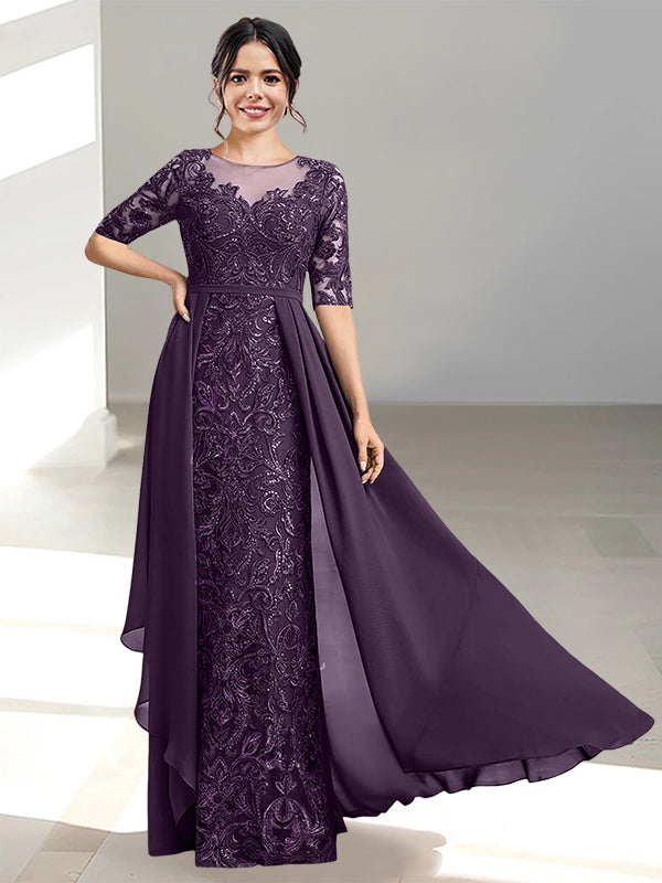 Ligne A/Princesse Scoop La Longueur du Sol Robes Mère de La Mariée
