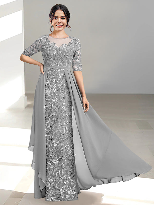 Ligne A/Princesse Scoop La Longueur du Sol Robes Mère de La Mariée
