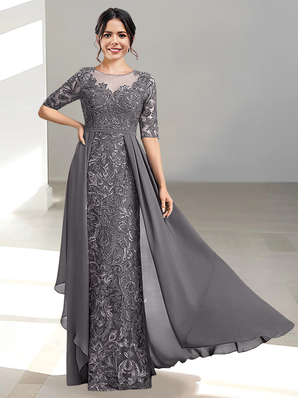 Ligne A/Princesse Scoop La Longueur du Sol Robes Mère de La Mariée