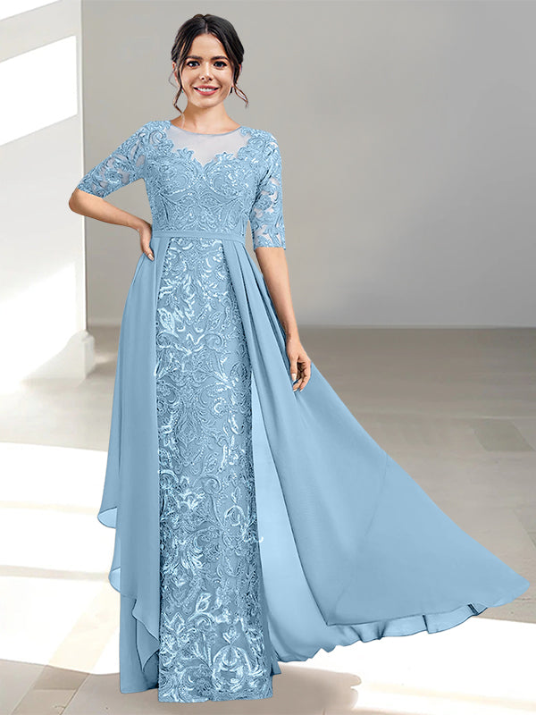 Ligne A/Princesse Scoop La Longueur du Sol Robes Mère de La Mariée