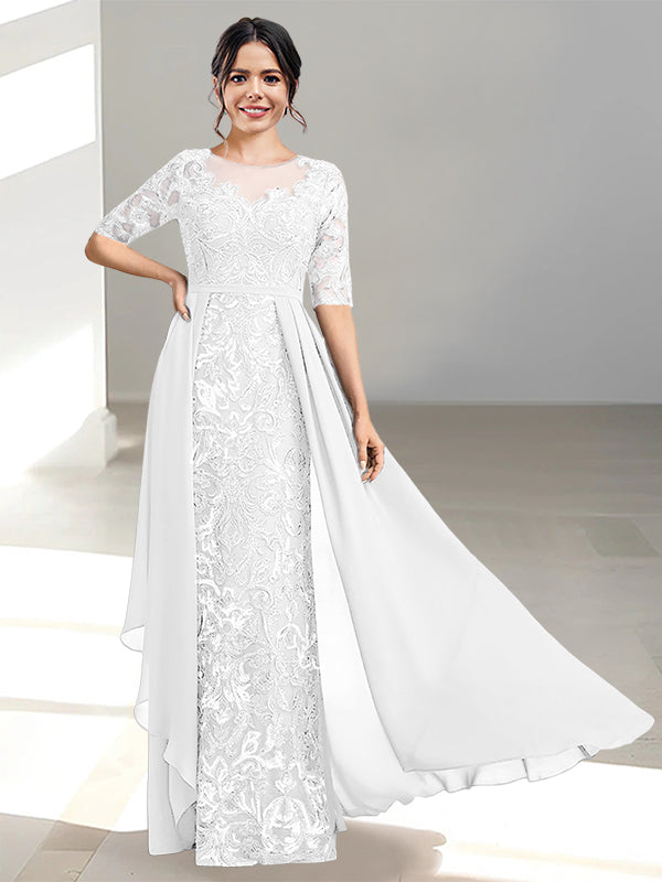 Ligne A/Princesse Scoop La Longueur du Sol Robes Mère de La Mariée