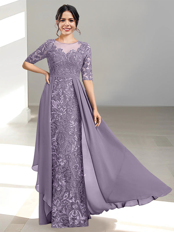 Ligne A/Princesse Scoop La Longueur du Sol Robes Mère de La Mariée