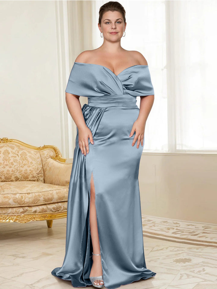 Robes de Mère de la Mariée Trompette/Sirène à Épaules Dénudées