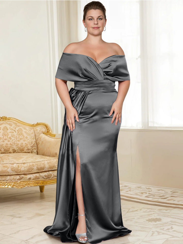 Robes de Mère de la Mariée Trompette/Sirène à Épaules Dénudées