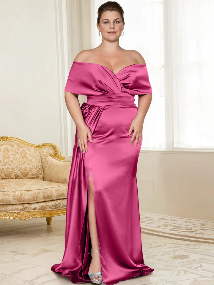 Robes de Mère de la Mariée Trompette/Sirène à Épaules Dénudées
