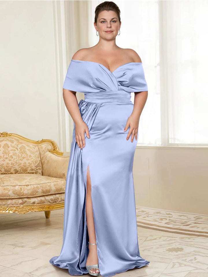 Robes de Mère de la Mariée Trompette/Sirène à Épaules Dénudées