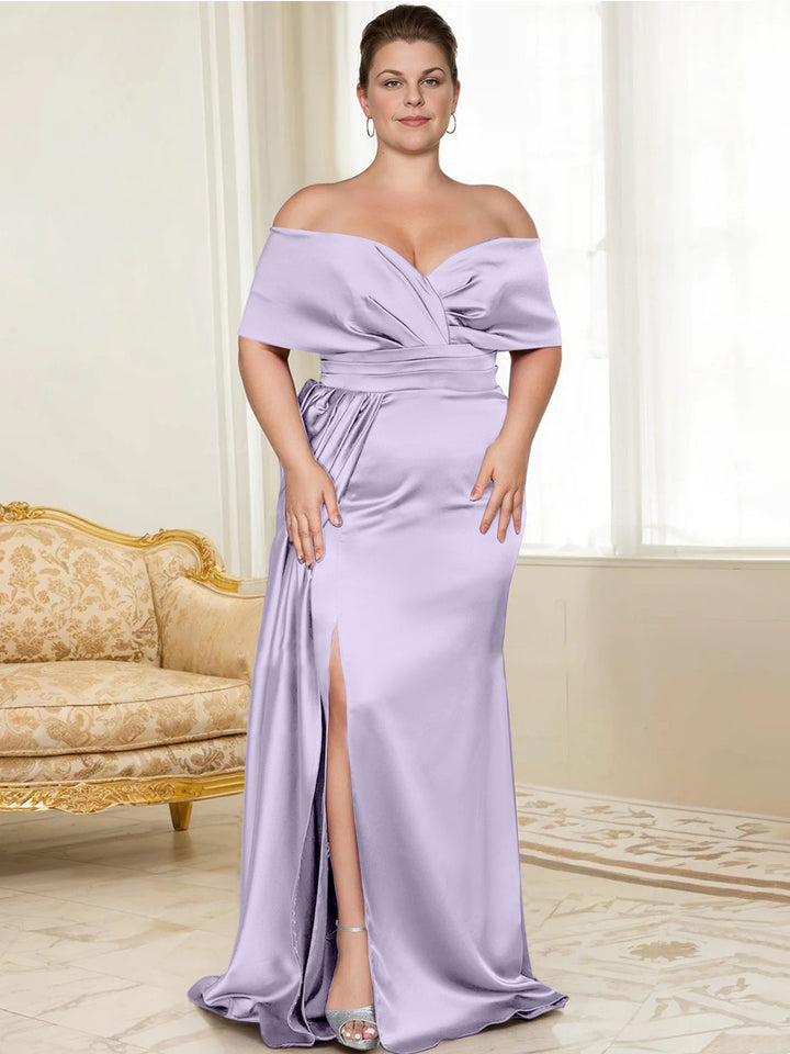 Robes de Mère de la Mariée Trompette/Sirène à Épaules Dénudées