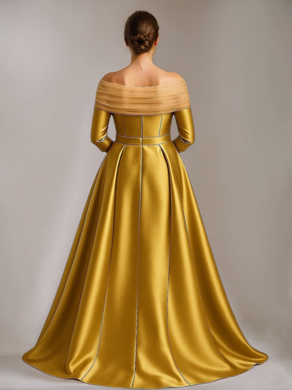 Ligne A/Princesse Hors de l'Épaule La Longueur du Sol Mère Of The Mariée & Groom Robes avec Noeud Papillon