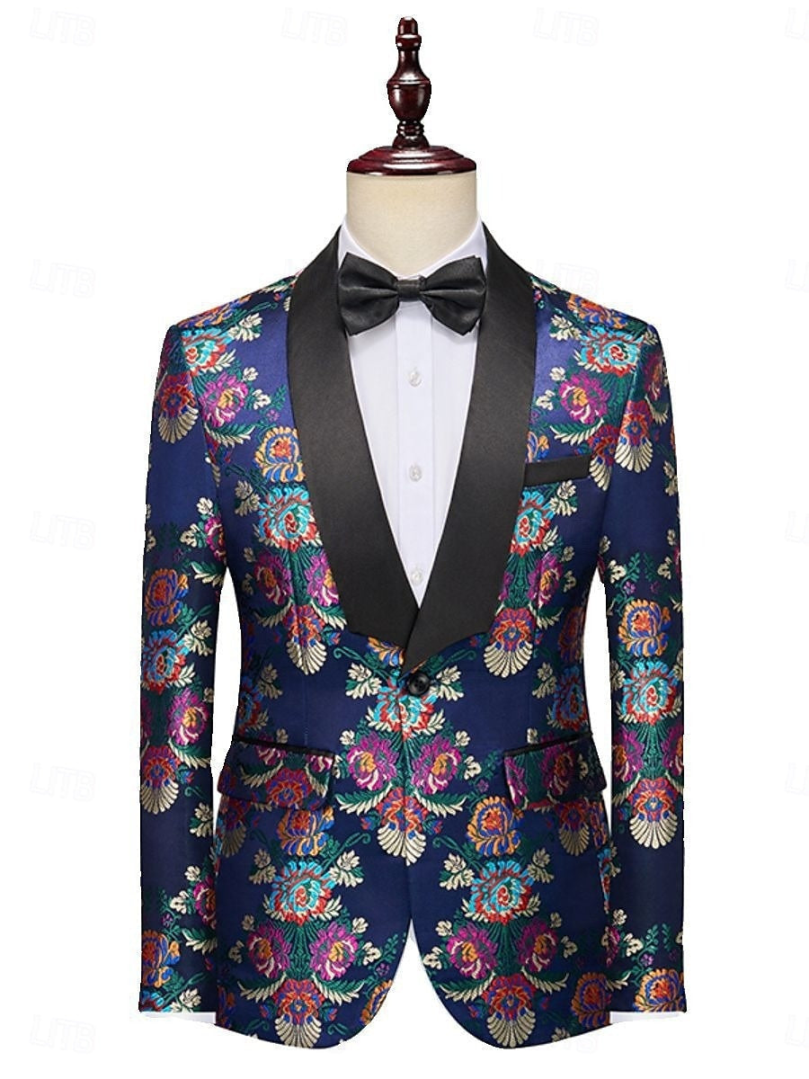 Costumes pour Hommes à Simple Boutonnage et à Un Bouton 2 Pièces pour Soirées et Bals de Fin D'Année