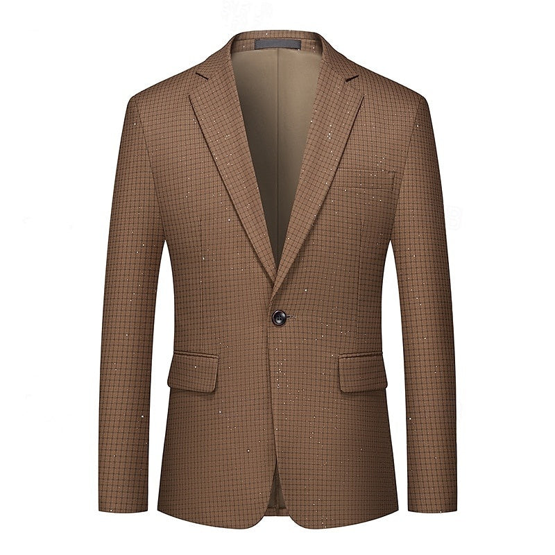 Veste homme noir, rose, café, à carreaux, coupe régulière standard, droit, 1 bouton