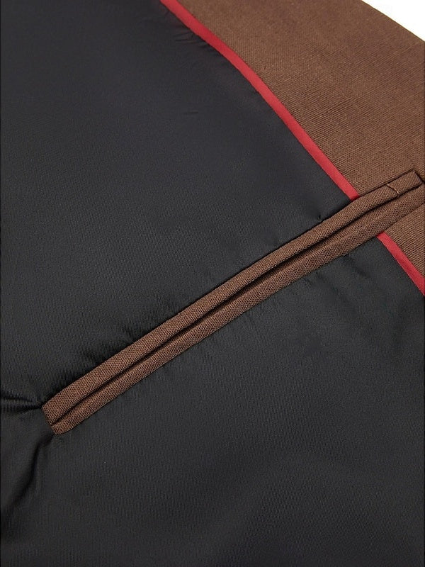Veste homme mode, décontractée, grande taille, coupe régulière ajustée, uni, droit, 2 boutons