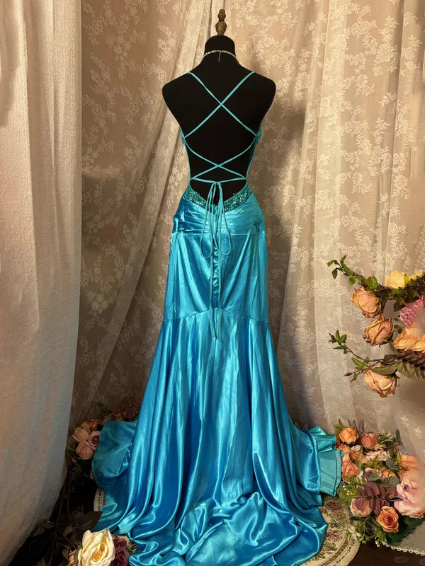 Robe de Bal de Promo Ligne A/Princesse Bretelles Fines en Taffetas Longueur au Sol à Volants Sans Manches à Paillettes