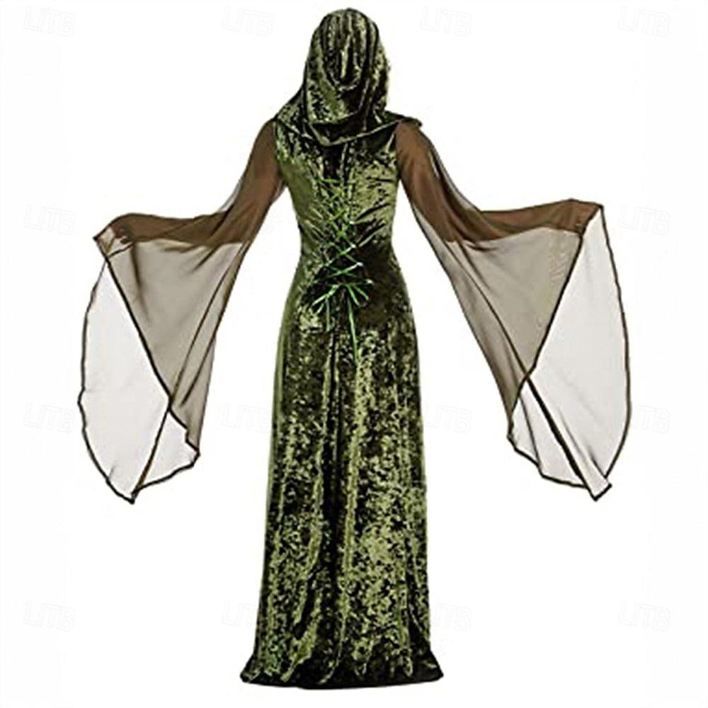 Ligne A/Princesse Chérie Neck Manches Longues La Longueur du Sol Halloween Performance Costumes Robe