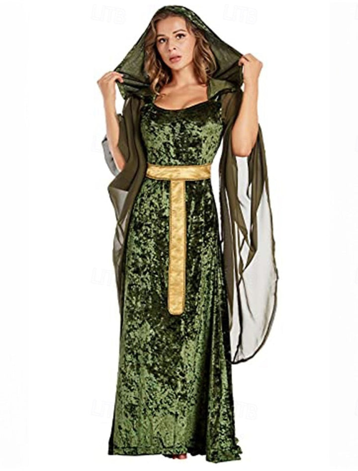 Ligne A/Princesse Chérie Neck Manches Longues La Longueur du Sol Halloween Performance Costumes Robe