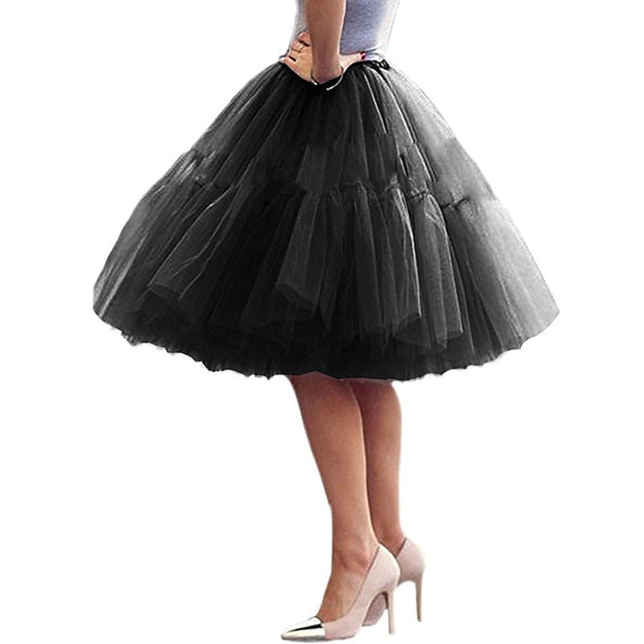 Jupe Princesse Longueur Genou pour Femme Des Années 1950, Soirée, Cocktail, Bal de Promo, Adulte