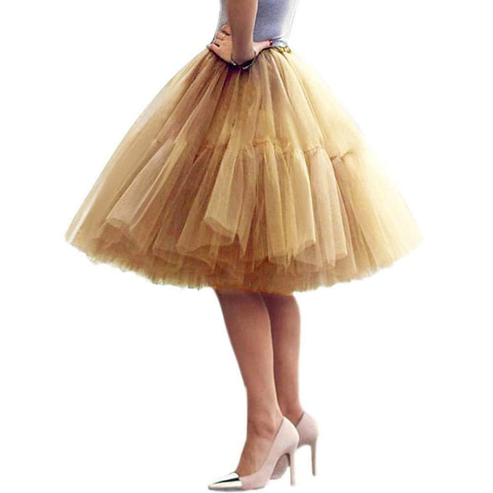 Jupe Princesse Longueur Genou pour Femme Des Années 1950, Soirée, Cocktail, Bal de Promo, Adulte