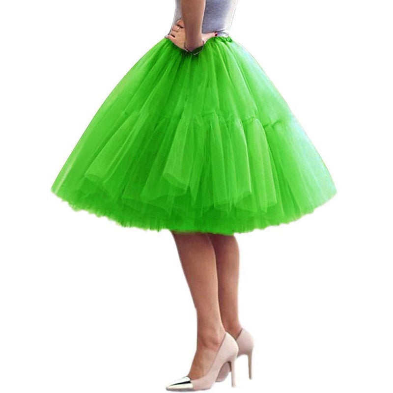 Jupe Princesse Longueur Genou pour Femme Des Années 1950, Soirée, Cocktail, Bal de Promo, Adulte