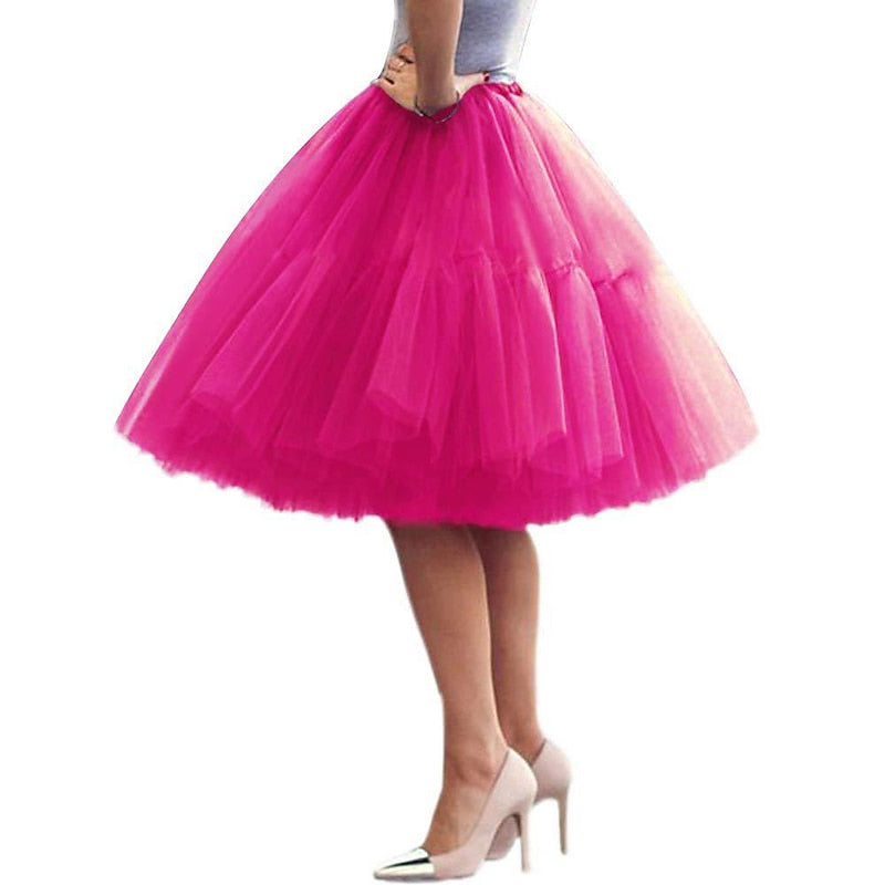 Jupe Princesse Longueur Genou pour Femme Des Années 1950, Soirée, Cocktail, Bal de Promo, Adulte