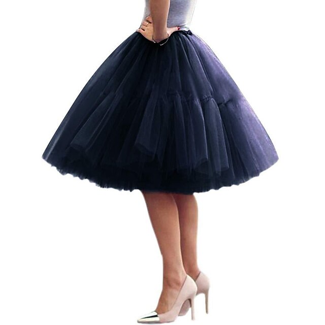 Jupe Princesse Longueur Genou pour Femme Des Années 1950, Soirée, Cocktail, Bal de Promo, Adulte
