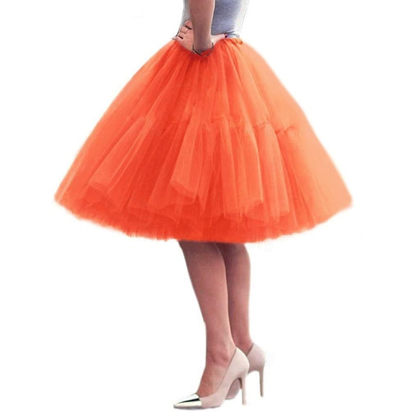 Jupe Princesse Longueur Genou pour Femme Des Années 1950, Soirée, Cocktail, Bal de Promo, Adulte