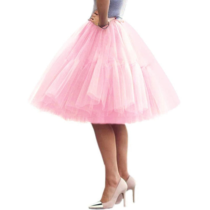 Jupe Princesse Longueur Genou pour Femme Des Années 1950, Soirée, Cocktail, Bal de Promo, Adulte