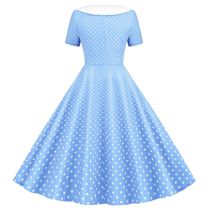 Robe de Costume D'Halloween à Volants, Coupe A-Line/Princess, Col Bijou, Manches Courtes, Longueur Genou