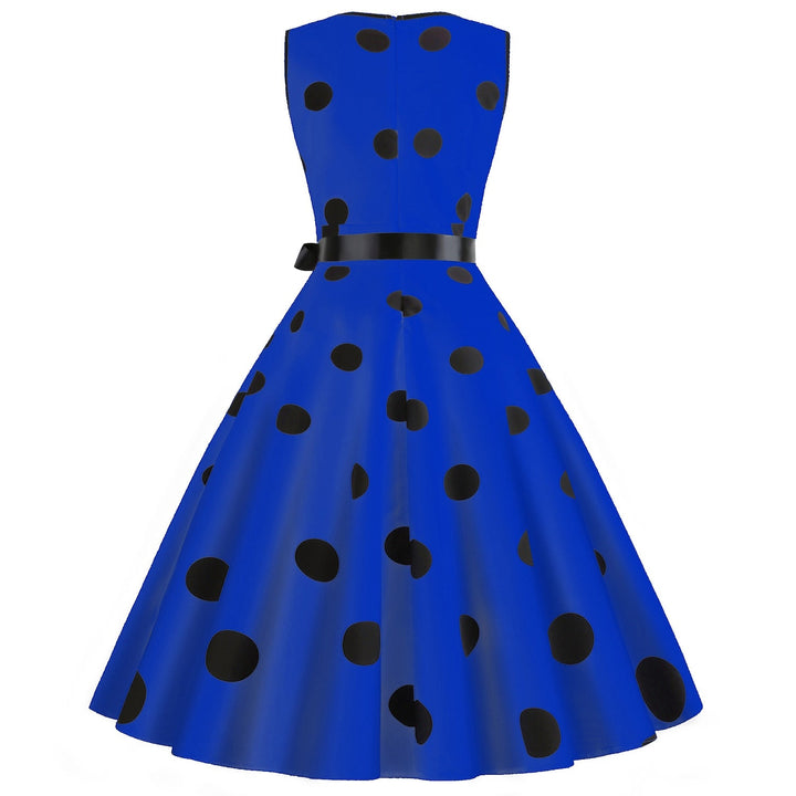 Robe de Costume D'Halloween de Forme Trapèze/Princesse à Col en V Sans Manches et Longueur Genou avec Nœud