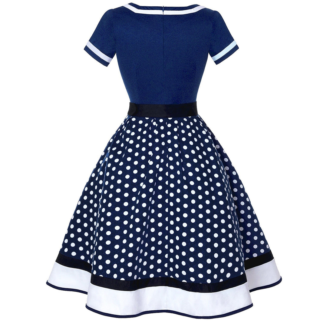Robe de Costume D'Halloween à Manches Courtes et Col en V, Coupe A-Line/Princesse, Longueur Genou, avec Ceinture