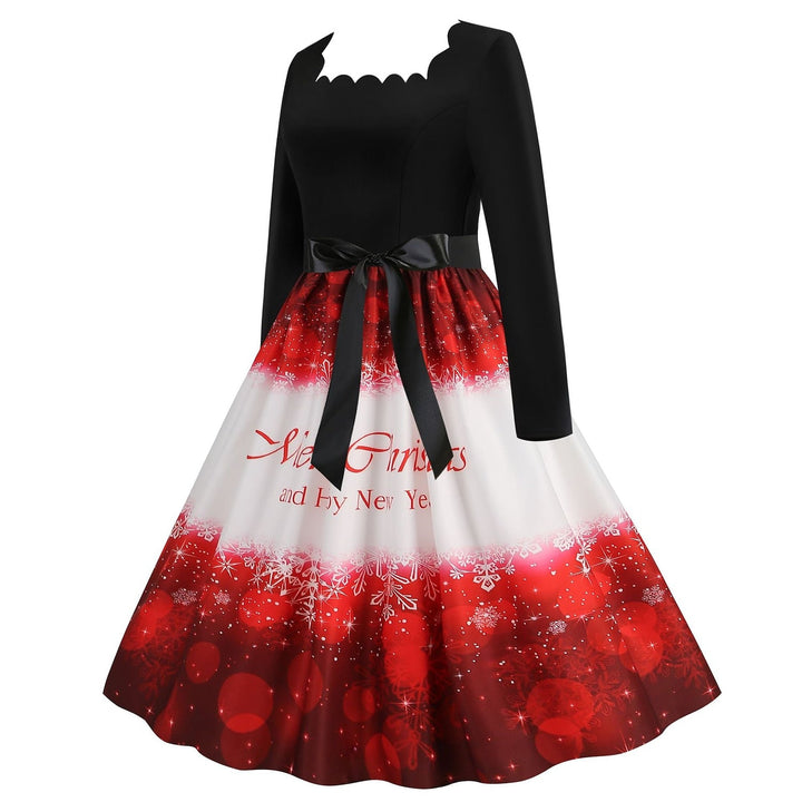 Robe de Costume de Spectacle D'Halloween à Manches 3/4 de Forme Trapèze/Princesse
